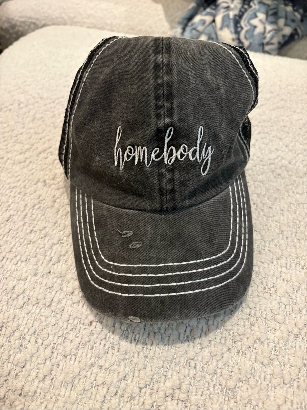 David and Young “Homebody” Trucker Distressed Hat